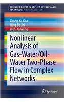 Nonlinear Analysis of Gas-Water/Oil-Water Two-Phase Flow in Complex Networks