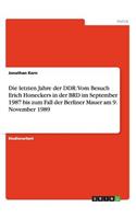 letzten Jahre der DDR