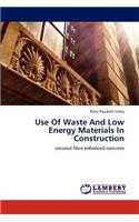 Use Of Waste And Low Energy Materials In Construction: (English)