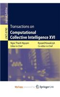 Transactions on Computational Collective Intelligence XVI