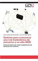 Sistema para comunicar una red inalámbrica de sensores a un sitio WEB