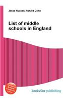List of Middle Schools in England