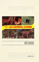 Vintage Lined Notebook Greetings from Lake Arrowhead, California