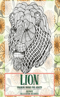 Coloring Books for Adults Relaxation Beginner - Animal - Lion