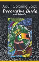 Adult Coloring Book Decorative Birds And Animals