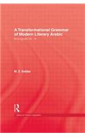 Transformational Grammar Of Modern Literary Arabic