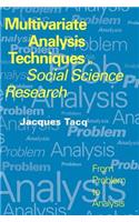 Multivariate Analysis Techniques in Social Science Research: From Problem to Analysis