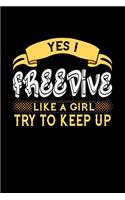 Yes I Freedive Like a Girl Try to Keep Up