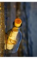 Message in a Bottle Washed Up on the Beach Journal