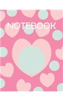 notebook: 8,5 x 11 inch, A4, 100 pages, 44 lines,