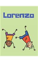 Lorenzo Personalized Sketchbook Journal Notebook: A Sketchbook, Daily Diary, Composition Book Combo, Gift Idea for Someone Named Lorenzo!!