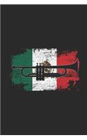 Mexico - Trumpet: Small Lined Notebook (6 X 9 -120 Pages) - Gift Idea For Cinco De Mayo Celebration