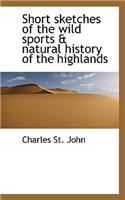 Short Sketches of the Wild Sports & Natural History of the Highlands