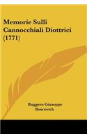 Memorie Sulli Cannocchiali Diottrici (1771)