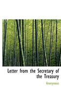 Letter from the Secretary of the Treasury