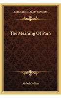 Meaning of Pain