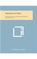 Proofing of Paper
