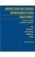 Writing Year-End Teacher Improvement Plans-Right Now!!
