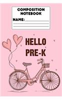 Composition Notebook Hello Pre-K