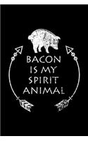 Bacon is my Spirit Animal: Bacon is my Spirit Animal Funny Pig Distressed Gift Journal/Notebook Blank Lined Ruled 6x9 100 Pages
