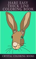 Hare Easy Thick Line Coloring Book