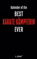 Kalender für Karate Kämpfer / Karate Kämpferin