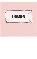 Lebanon: Ruled Travel Diary Notebook or Journey Journal - Lined Trip Pocketbook for Men and Women with Lines