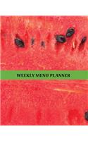 Weekly Menu Planner: 1 year - 52 Week Meal Journal Log for Those Who Want to Eat Consciously and Lead a Healthy Lifestyle- Plan your Daily Meal Grocery List- Write Down 