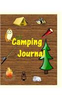 Camping Journal: 8" x 10" Journal