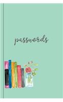 Notebook for Passwords: A Premium Journal And Logbook To Protect Usernames and Passwords: Modern Password Keeper, Vault, Notebook and Online Organizer with Flower Design