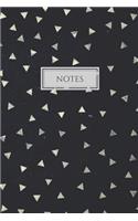 Notes: Lined Journal/Diary for Everyday Use Black and Gray Studs