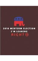 2018 Midterm Election I'm Leaning Right