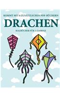 Malbücher für 2-Jährige (Drachen): Dieses Buch enthält 40 farbige Seiten mit extra dicken Linien, mit denen die Frustration verringert und das Selbstvertrauen gestärkt werden soll. Di(15 Malbücher Für 2-Jährige)