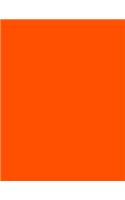 Orange 101 - Graph Notebook: 101 Pages, 8.5 x 11, Medium Ruled, Journal, Soft Cover