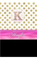 Kaylin: Personalized Lined Journal Diary Notebook 150 Pages, 6 X 9 (15.24 X 22.86 CM), Durable Soft Cover