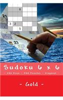 Sudoku 6 X 6 - 250 Even - Odd Puzzles - Diagonal - Gold