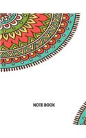 Notebook: Mandala Green Cover Notebook for Writing Letters & Words Notebook Journal Dot-Grid, Graph, Lined, Blank Sketch 8.5" X 11" - 110 Pages