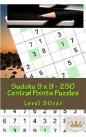 Sudoku 9 X 9 - 250 Central Points Puzzles - Level Silver