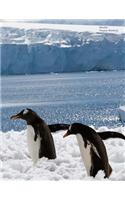Unruled Penguin Notebook: Blank Pages, No Lines, Glossy Cover, Full Size at 8.5 X 11 Inches