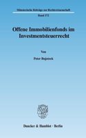 Offene Immobilienfonds Im Investmentsteuerrecht