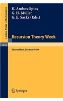 Recursion Theory Week