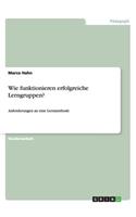 Lerngruppen als Lernmethode / Anforderungen an erfolgreiche Lerngruppen