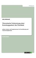 Theoretische Vorbereitung einer Forschungsarbeit. Ein Überblick