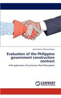Evaluation of the Philippine Government Construction Contract