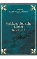 Malakozoologische Blätter Band 21 - 22
