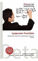 Lyapunov Function: (English)