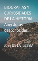 Biografías y curiosidades de la historia. Anécdotas desconocidas.