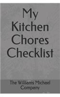 My Kitchen Chores Checklist