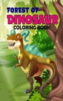 Forest of dinosaur coloring book