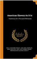 American Slavery as It Is